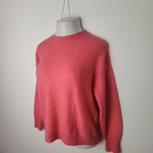 Open Edit Bright Pink Crewneck Sweater M